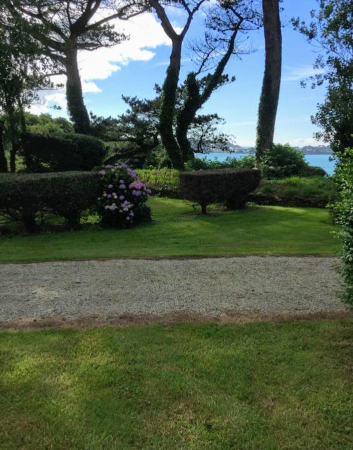 Les Hortensias Grande Tente Familiale Deux Chambres Et Sejour Vue Mer Sur Camping Nature Plestin-les-Grèves 외부 사진
