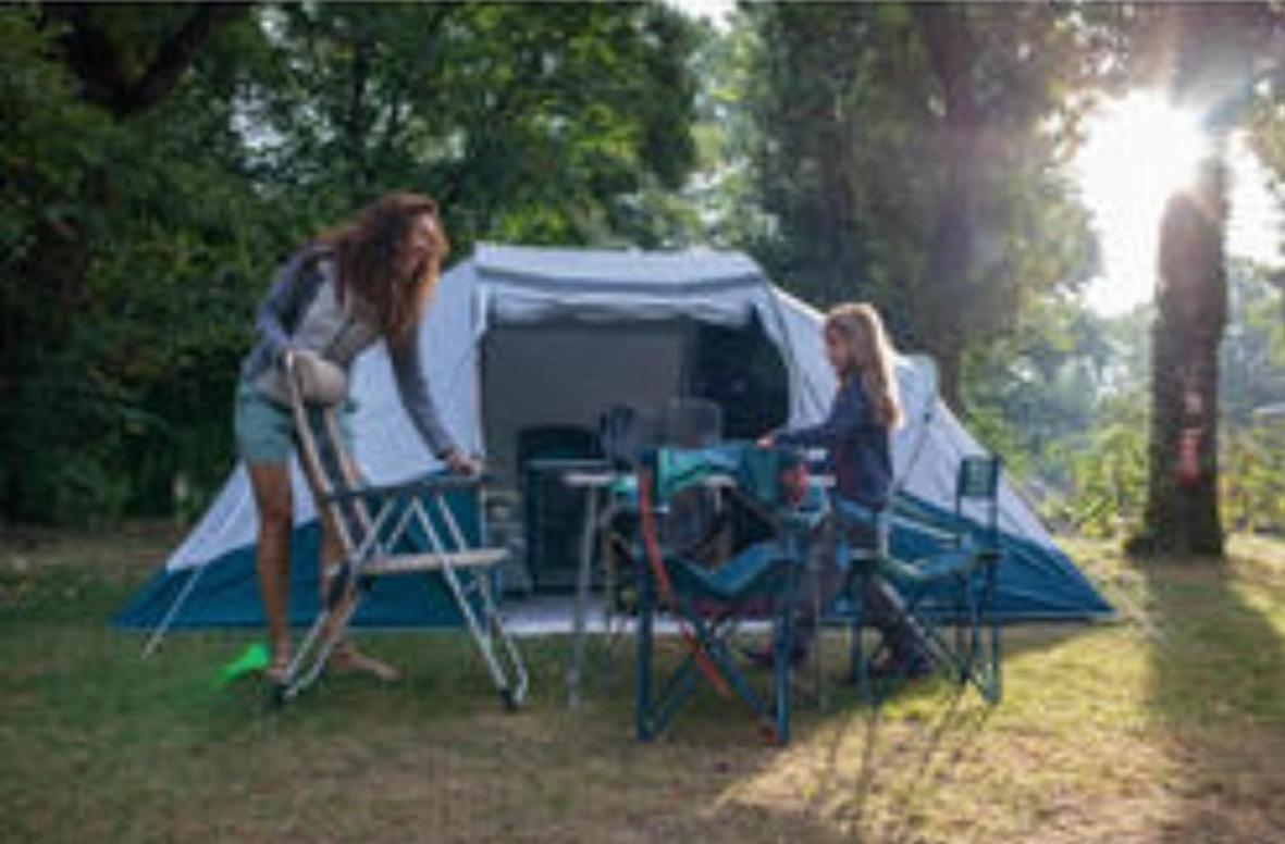 Les Hortensias Grande Tente Familiale Deux Chambres Et Sejour Vue Mer Sur Camping Nature Plestin-les-Grèves 외부 사진